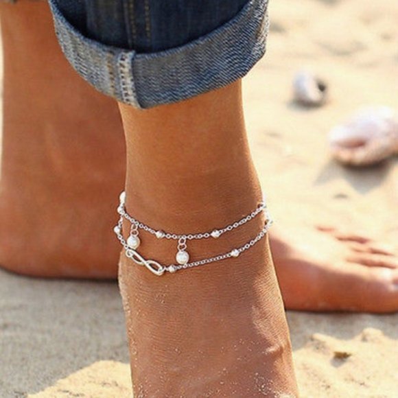 Leg Chain Forever Luck Jewelry pearl drop - Picture 4 of 5